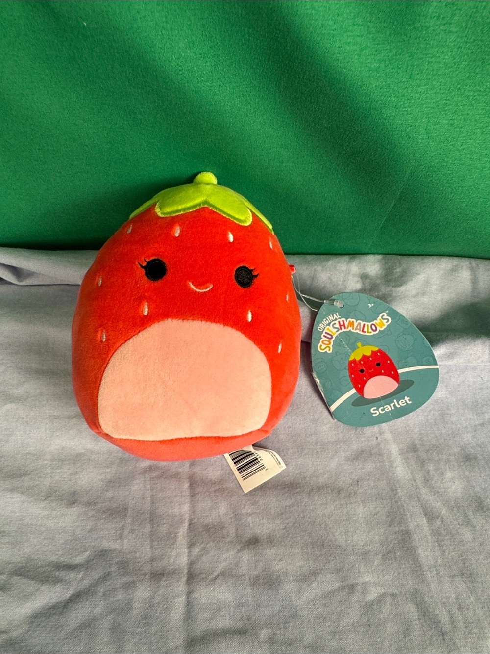 Squishmallow Scarlet small NWT (tape on tag) strawberry